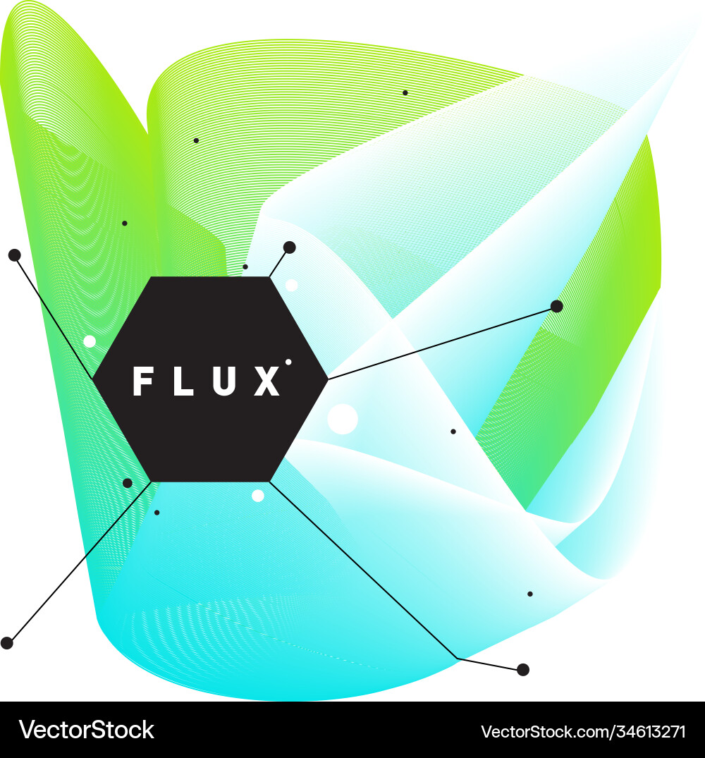 3d colorful wave background dynamic flux effect 3d colorful wave background dynamic flux effect vector image