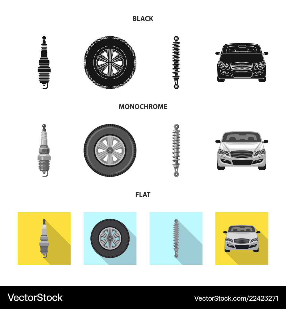 Auto and part logo set Auto and part logo set vector image