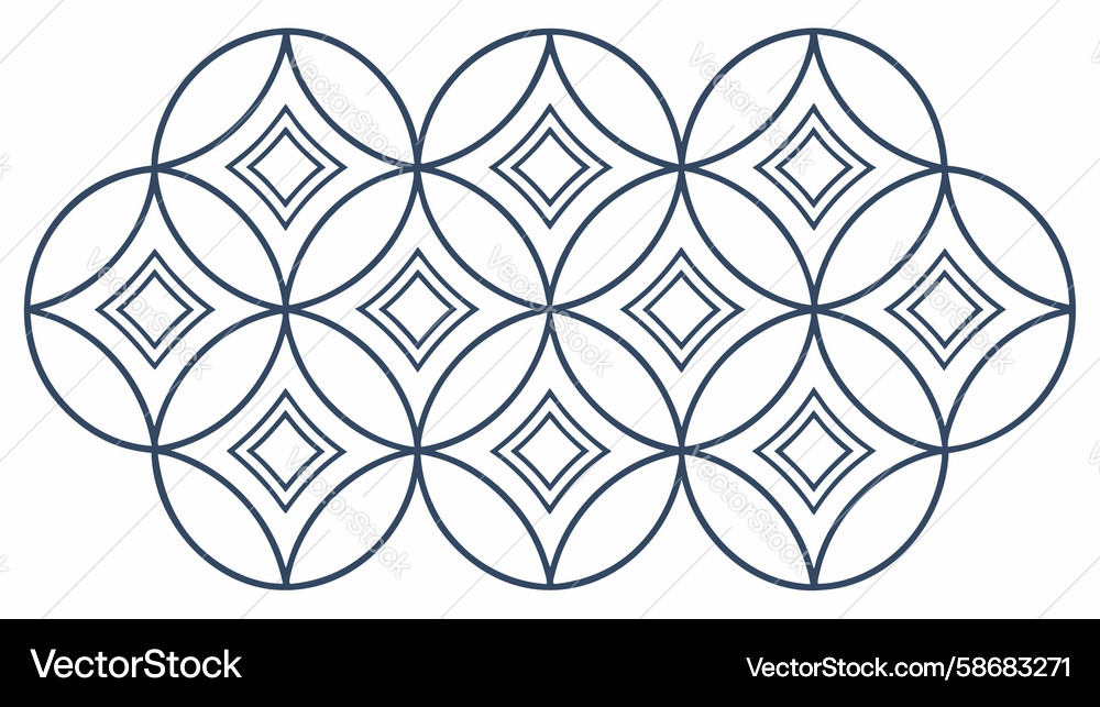 Circular Grid Abstract Pattern Vector Image