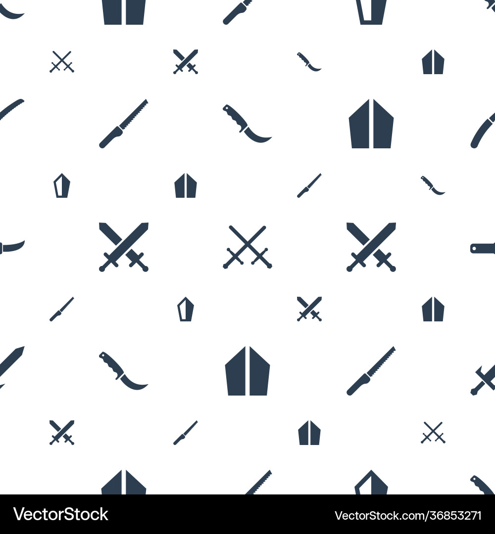 Dagger icons pattern seamless white background Vector Image