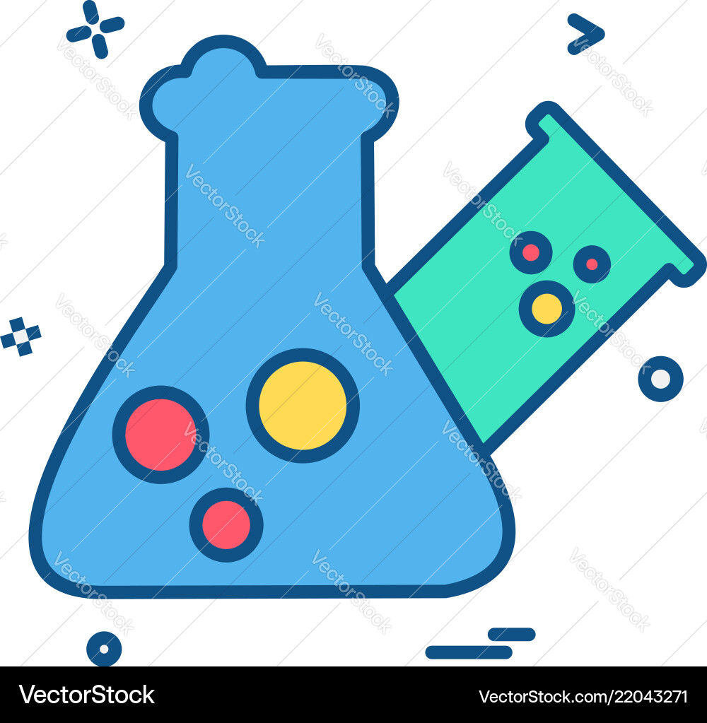 Flask icon design Flask icon design vector image