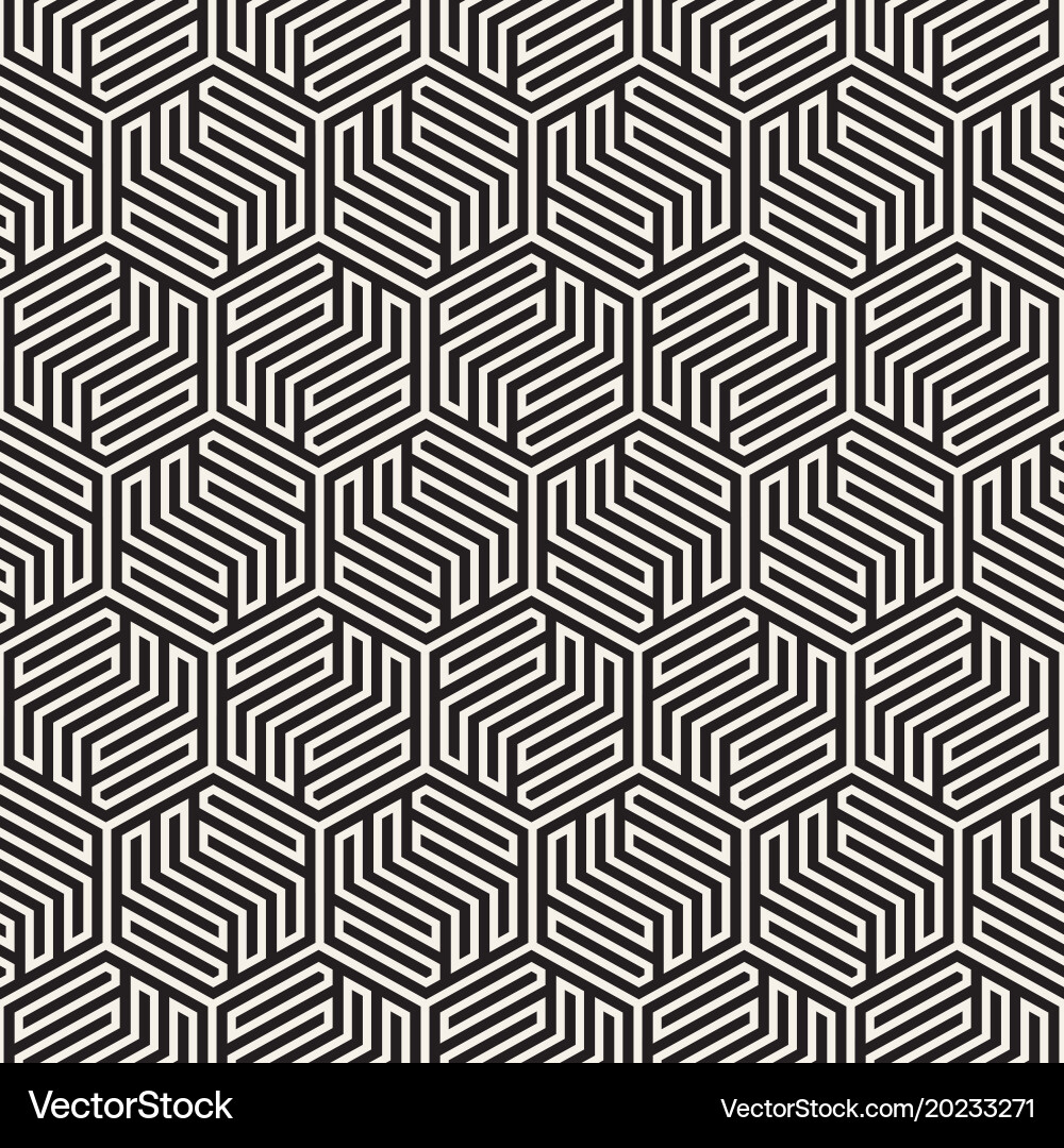 Modern Abstract Hexagon Pattern Vector Image