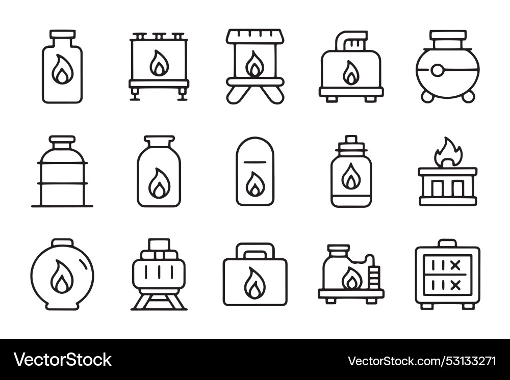 Petroleum gas lpg liquified related editable Petroleum gas lpg liquified related editable vector image