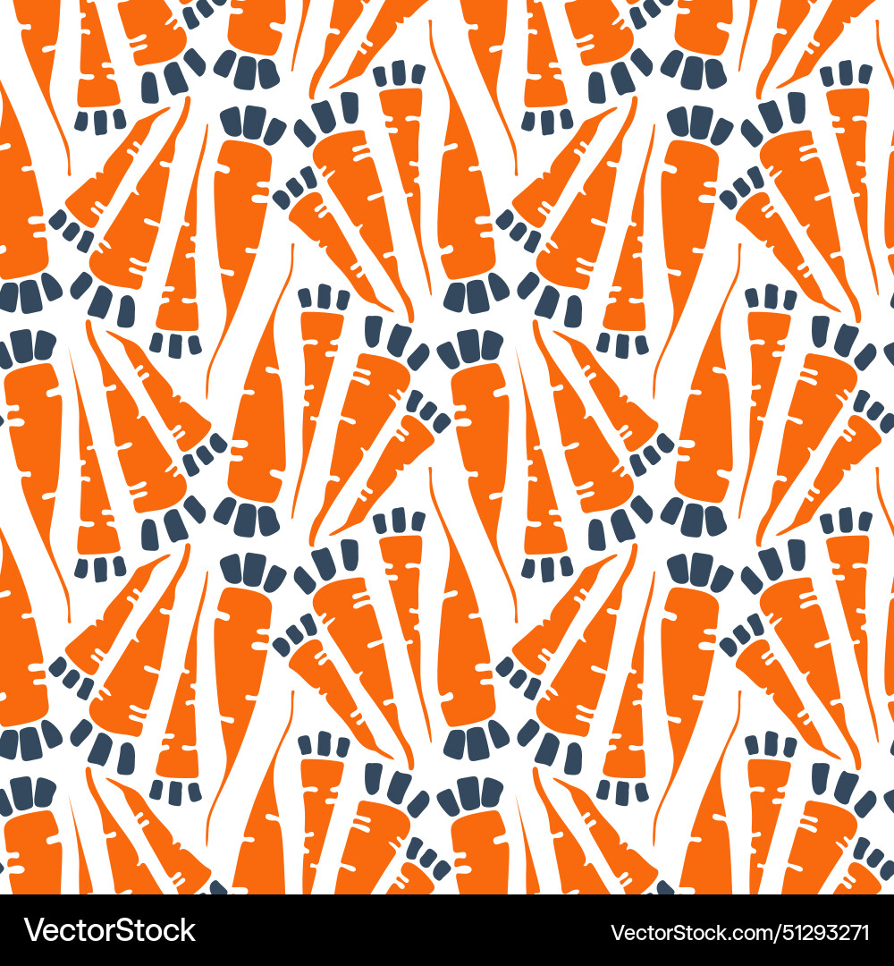 Seamless pattern with carrots Seamless pattern with carrots vector image