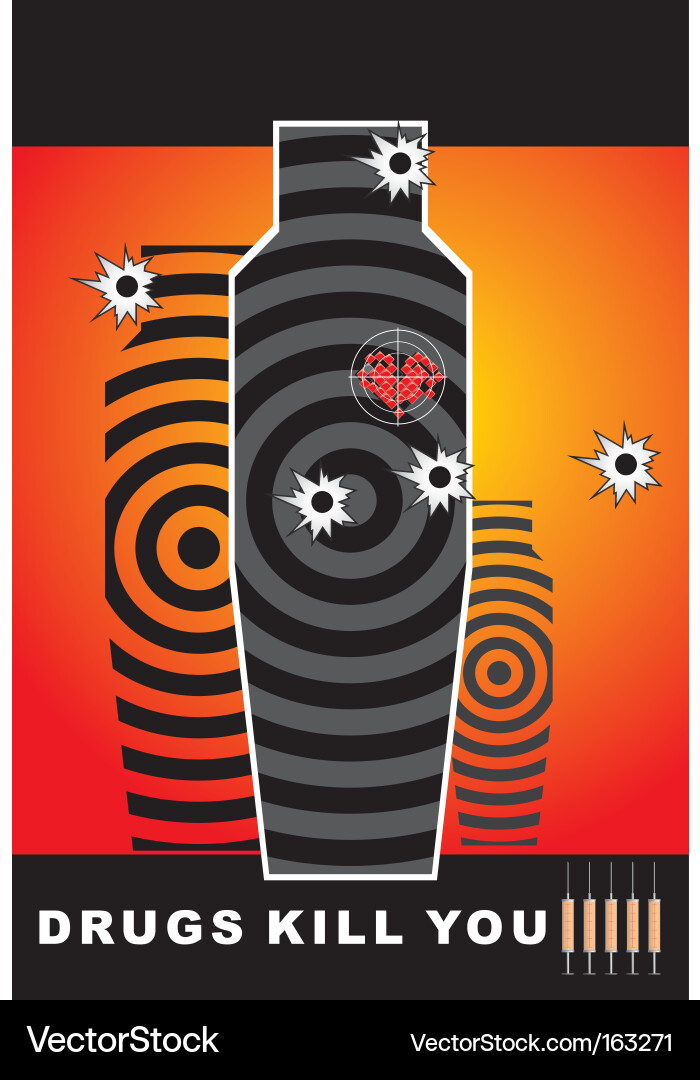 Shooting background with bullets Vector Image