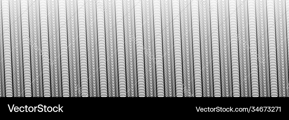 Wide rectangular format wavy waving zig-zag Wide rectangular format wavy waving zig-zag vector image