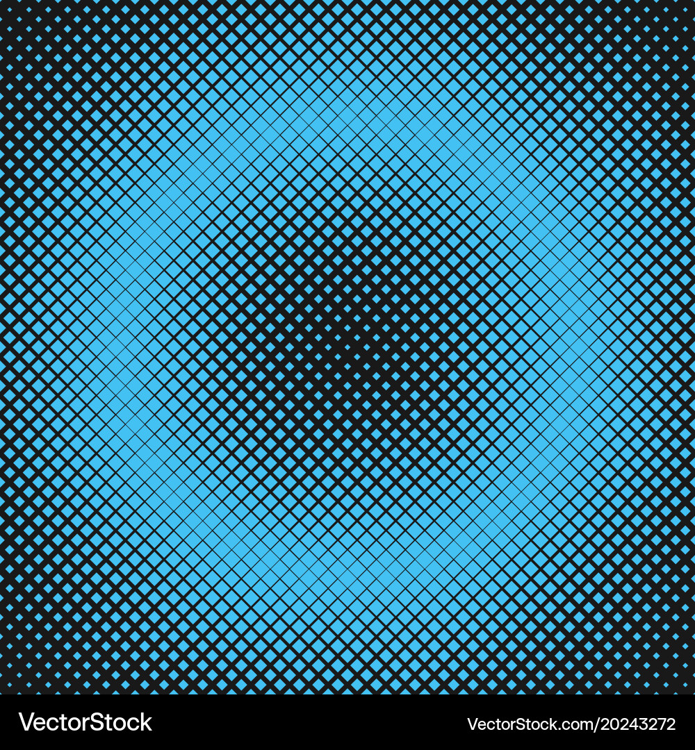 Abstract halftone square pattern background vector image