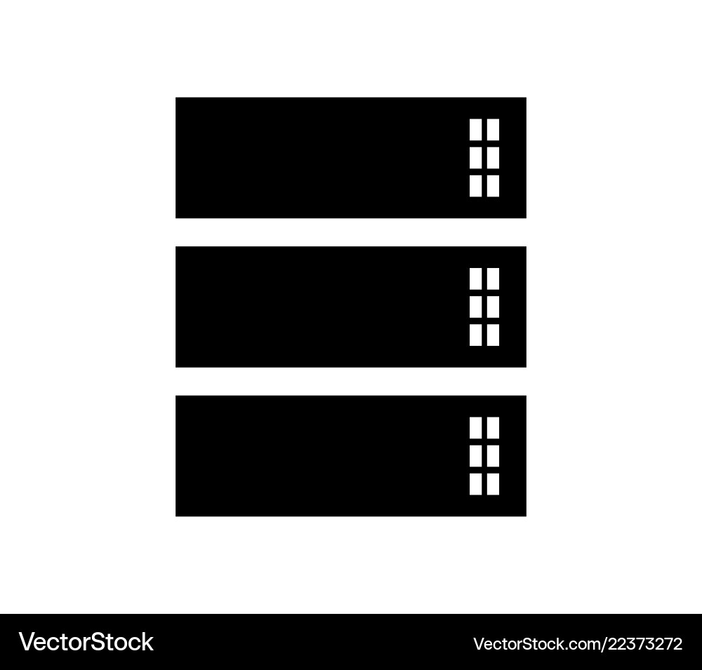 Database server icon vector image