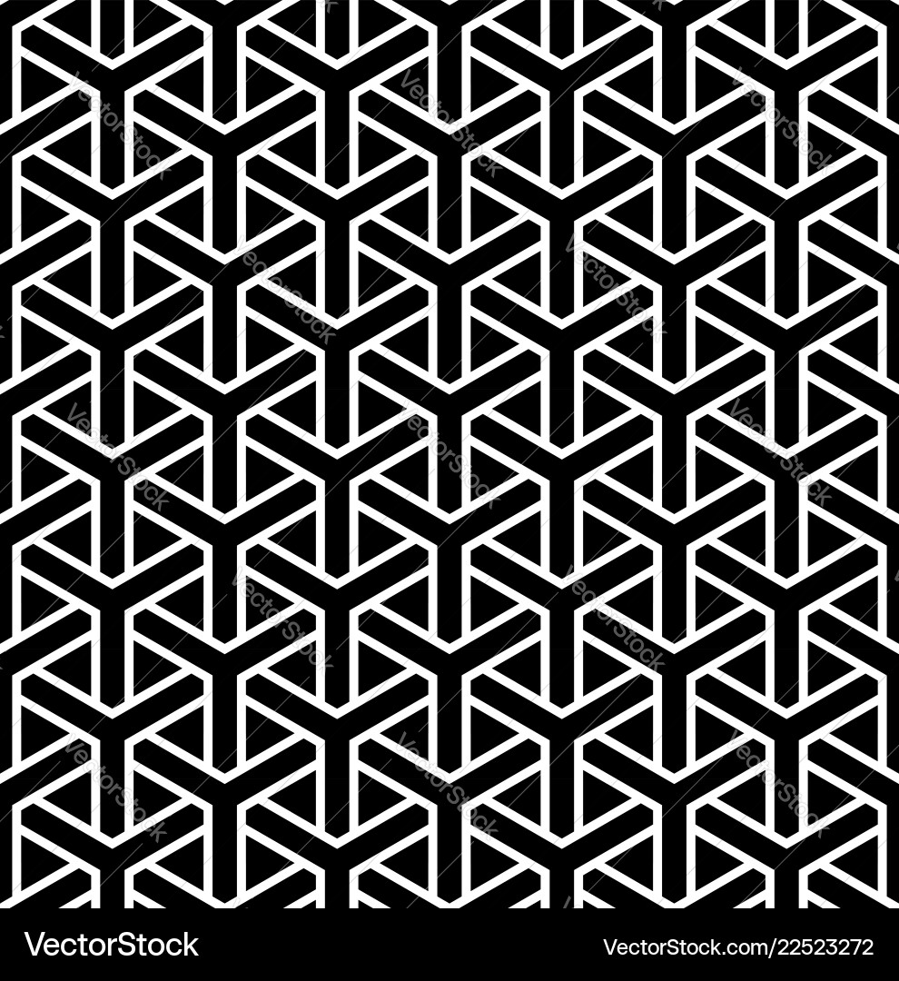 Geometric Hexagon Pattern vector image