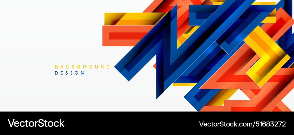 Line zig zag dynamic geometric abstract background Vector Image