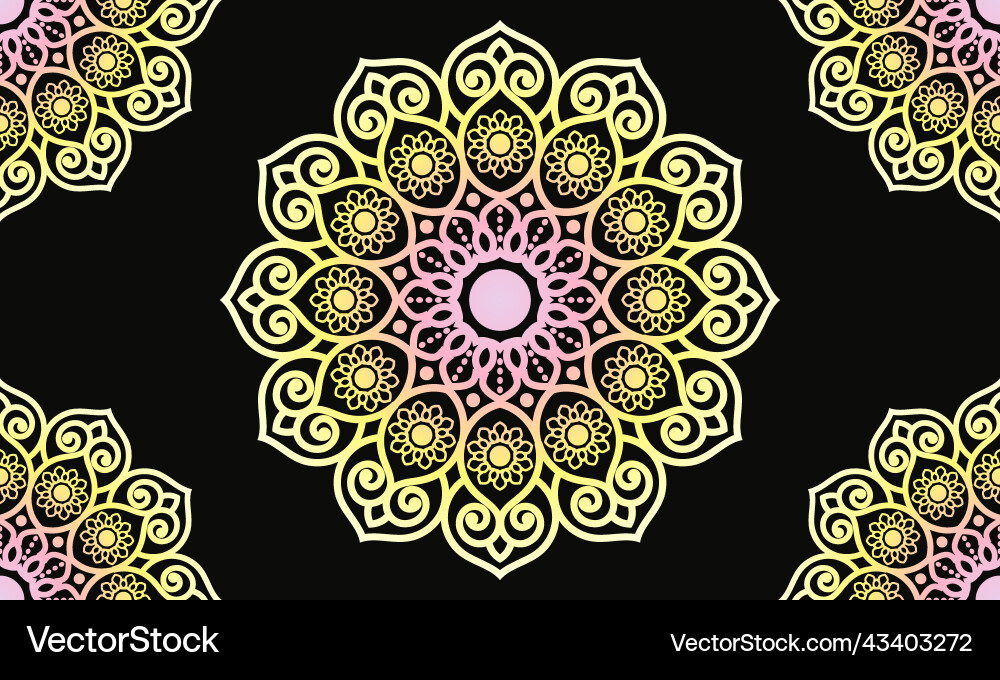 Mandala pattern design background Mandala pattern design background Vector Image