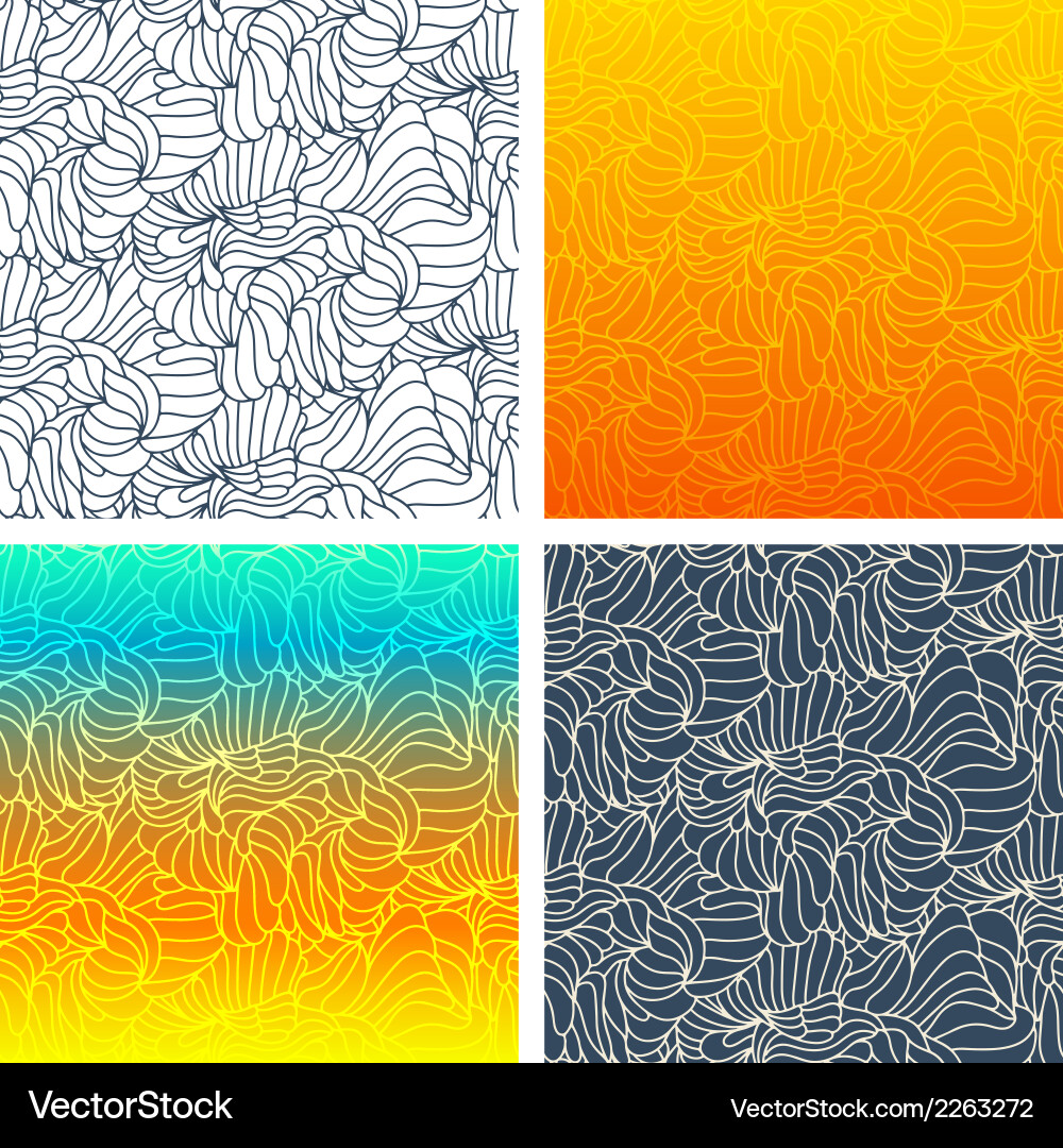 Seamless patterns vector image