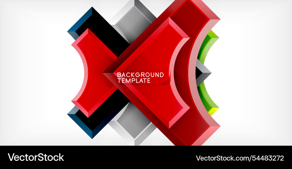 Square arrow shapes with round elements Square arrow shapes with round elements vector image