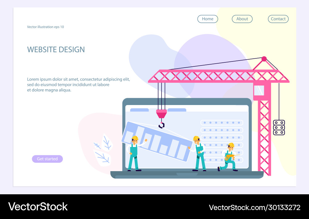 Template website development Vector Image
