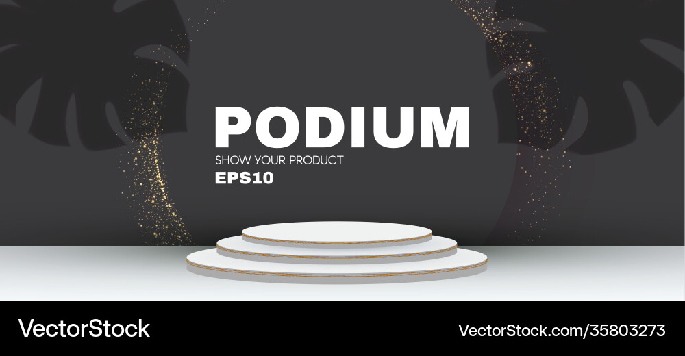 3d podium realistic minimal empty scene showcase 3d podium realistic minimal empty scene showcase vector image