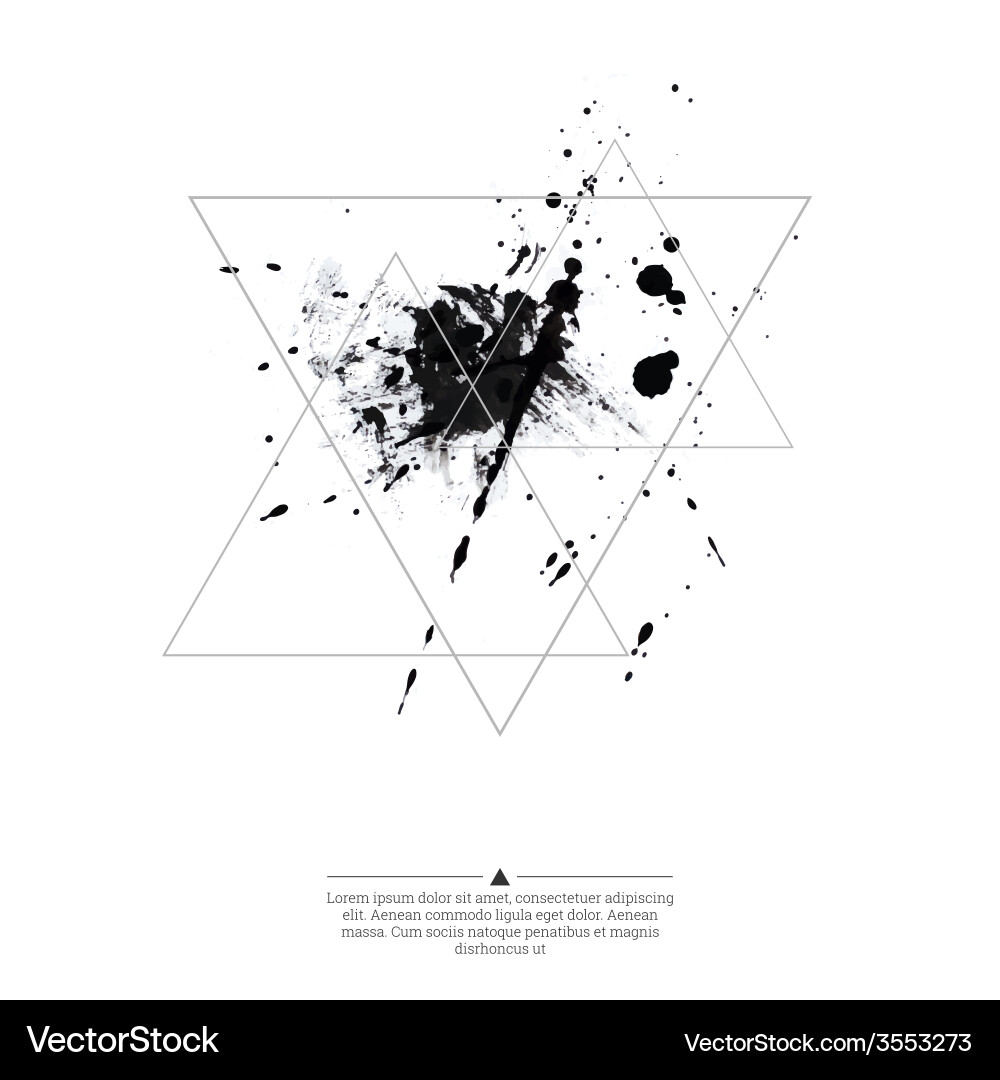 Abstract background with triangles vector image