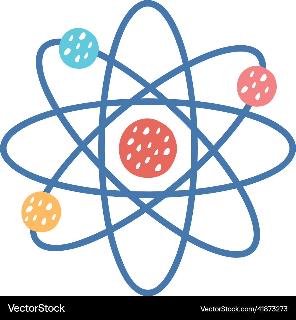 Atom molecule particle Vector Image