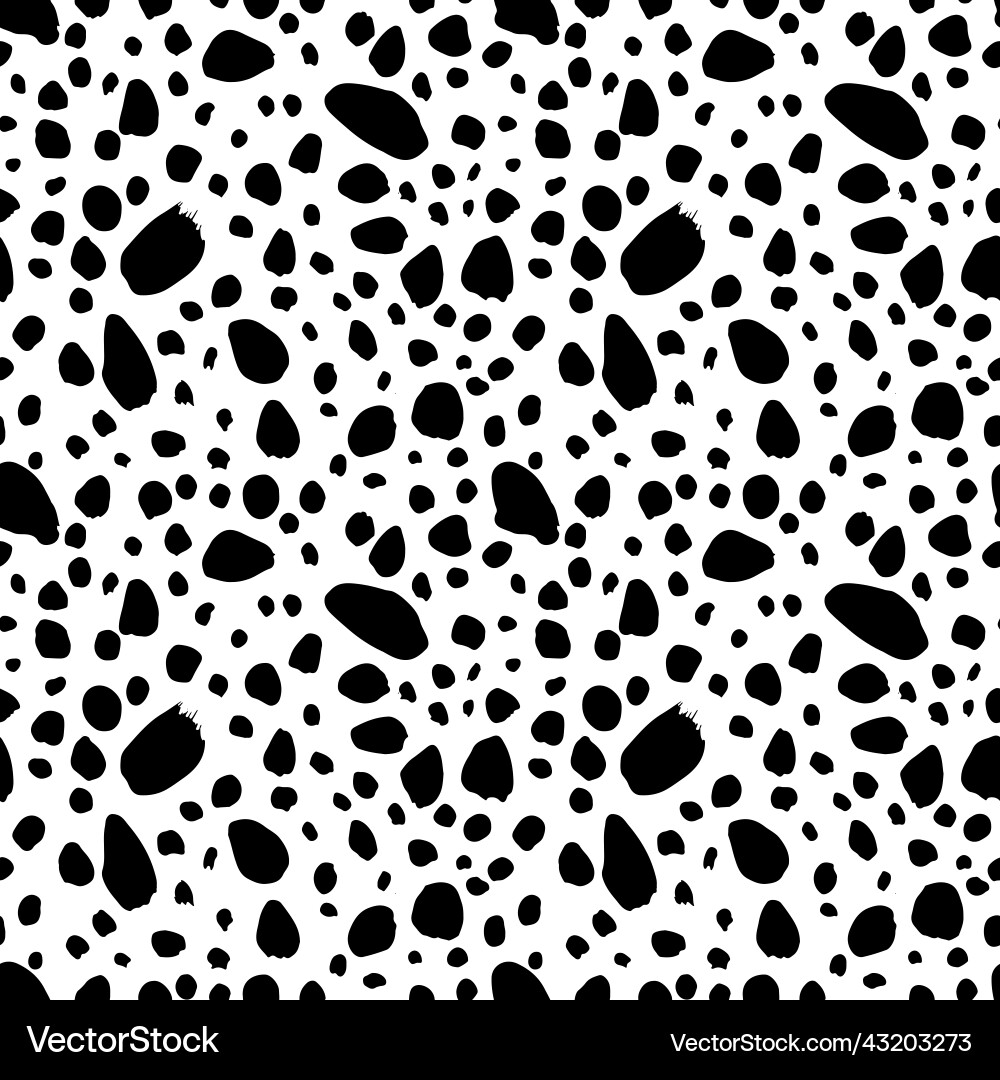 Black uneven specks spots blobs seamless pattern Black uneven specks spots blobs seamless pattern vector image