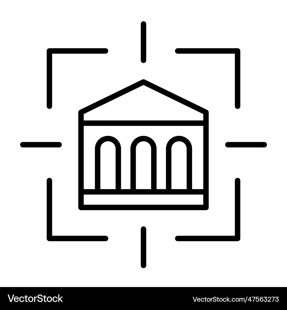 Building target icon Vector Image