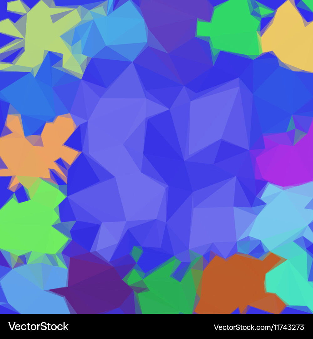 Colorful Low Poly Abstract Background Vector Image