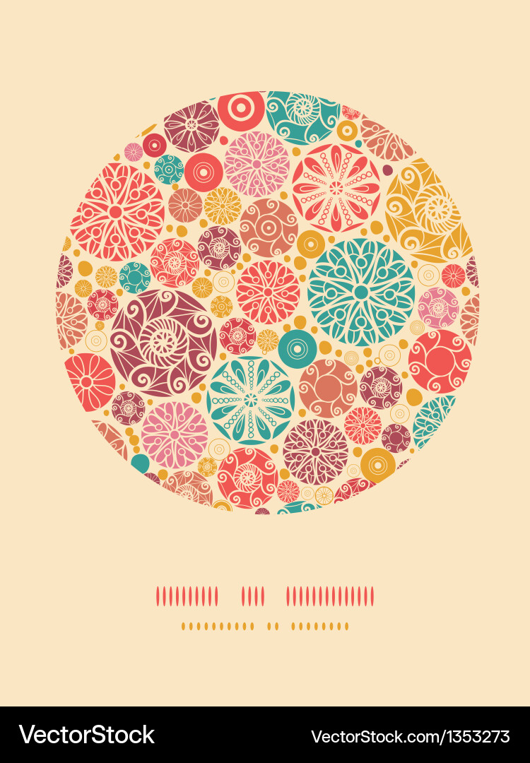 Decorative Circle Pattern vector image