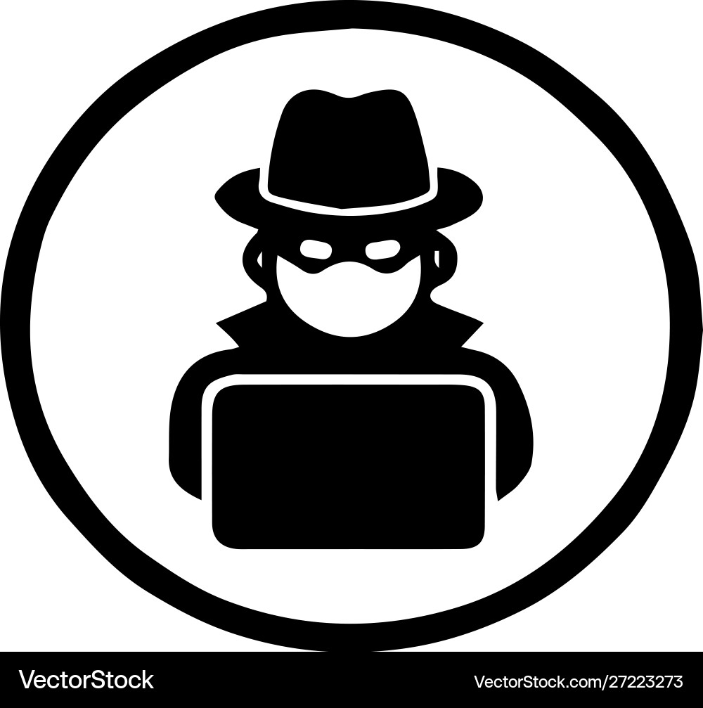 Hacker Icon - Digital Security Vector Image