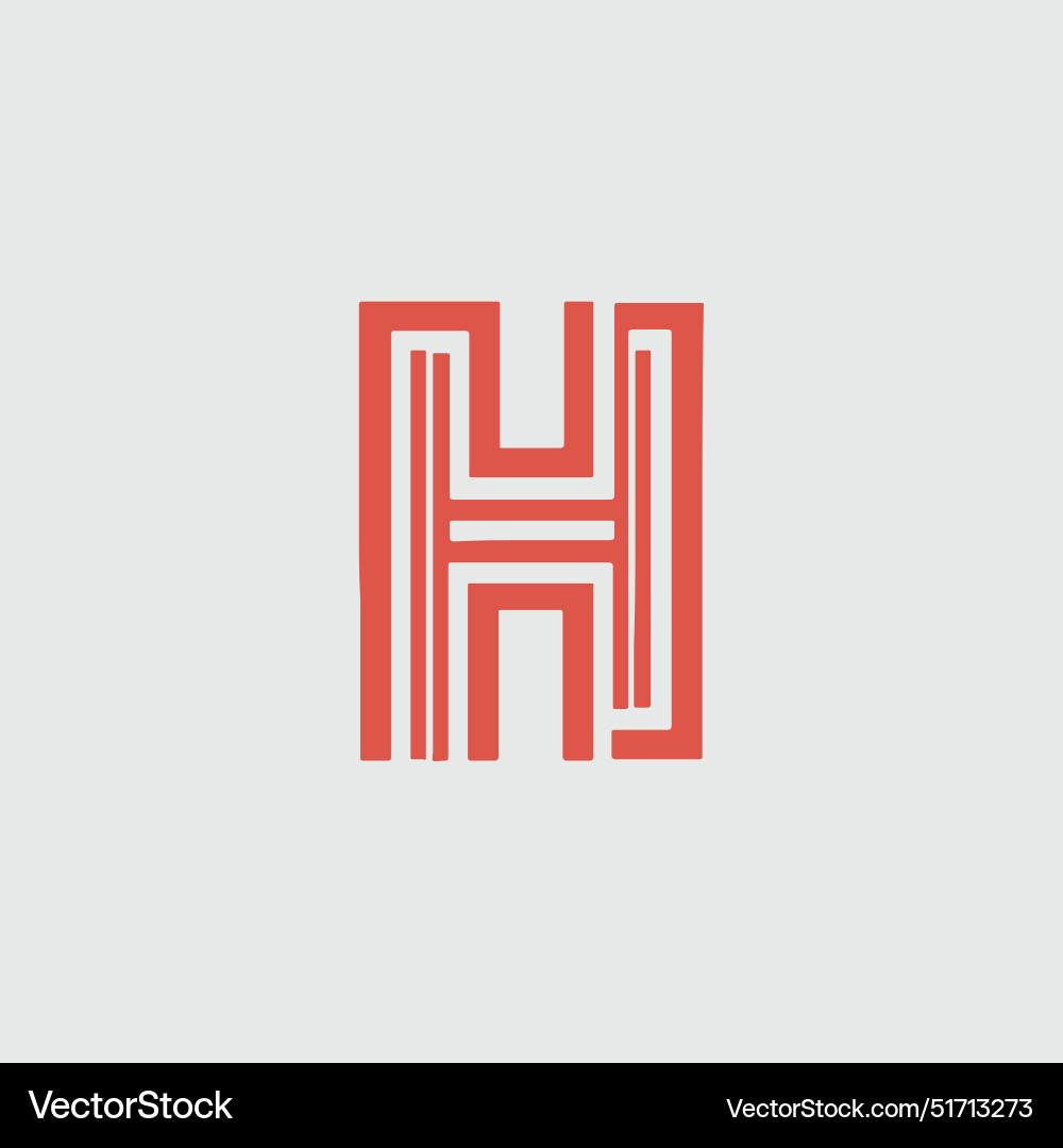 Letter h logo Royalty Free Vector Image - VectorStock