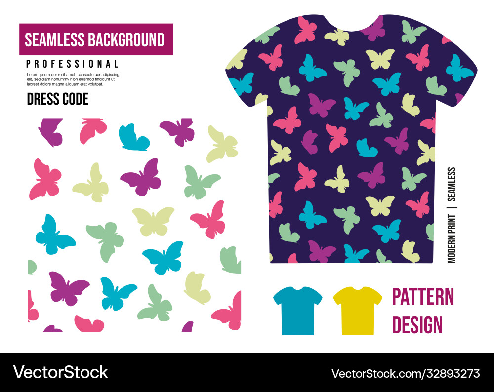 Seamless pattern print for clothes patterns vector image
