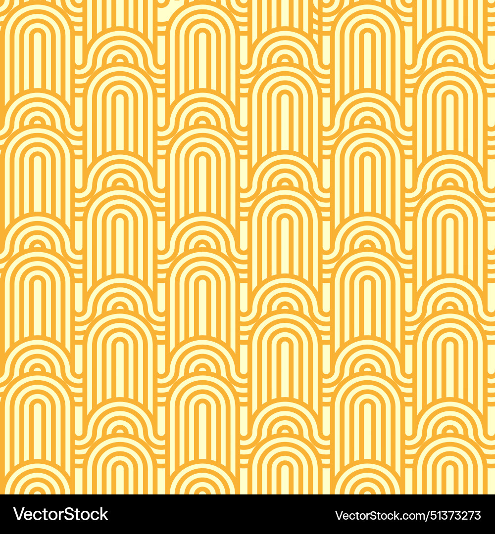Yellow ramen noodles seamless pattern pasta waves Yellow ramen noodles seamless pattern pasta waves vector image