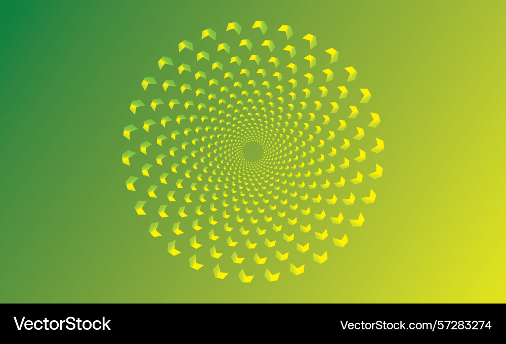 Abstract green background with circular flo Abstract green background with circular flo vector image