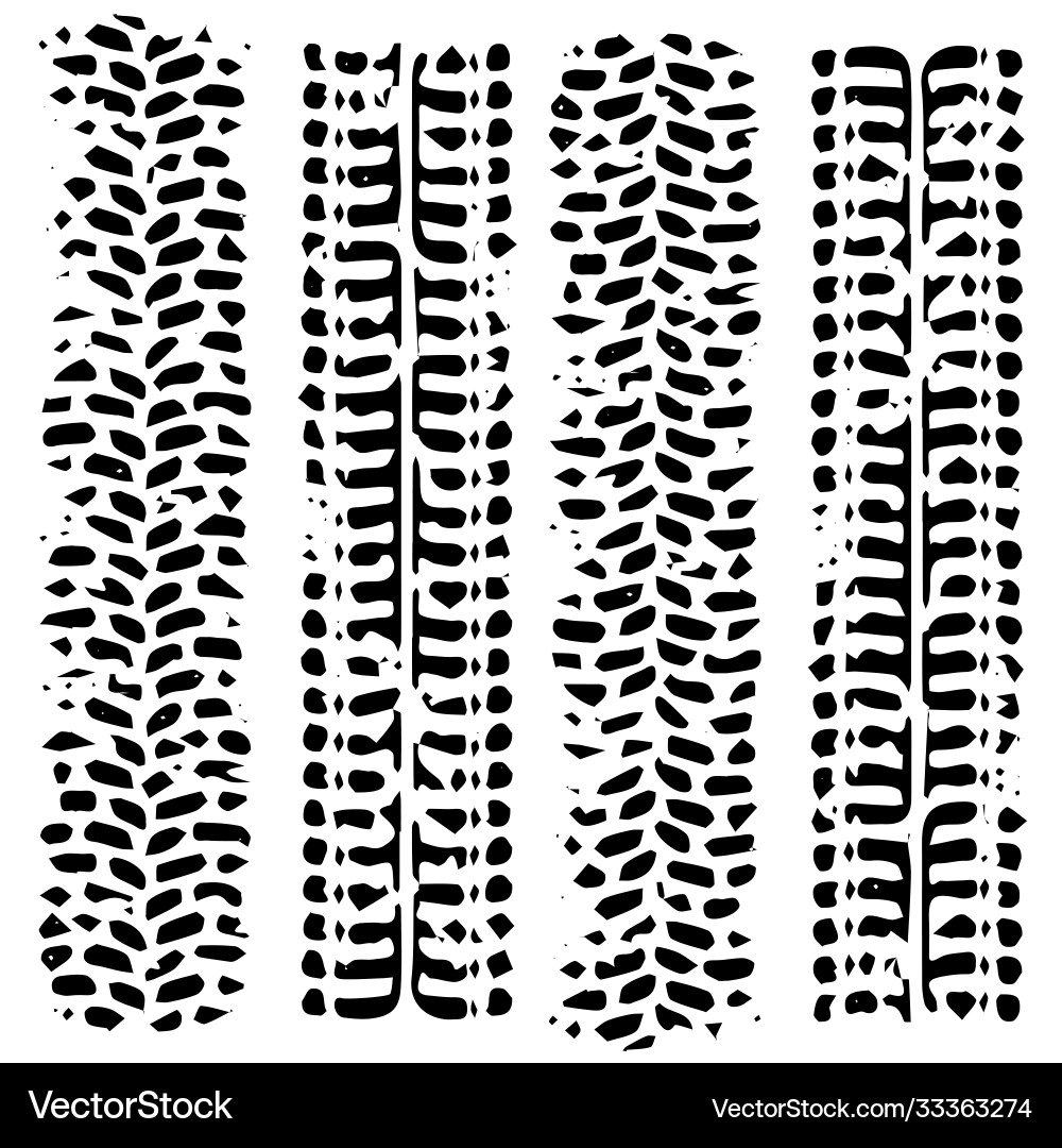 Black tire track with background Black tire track with background vector image