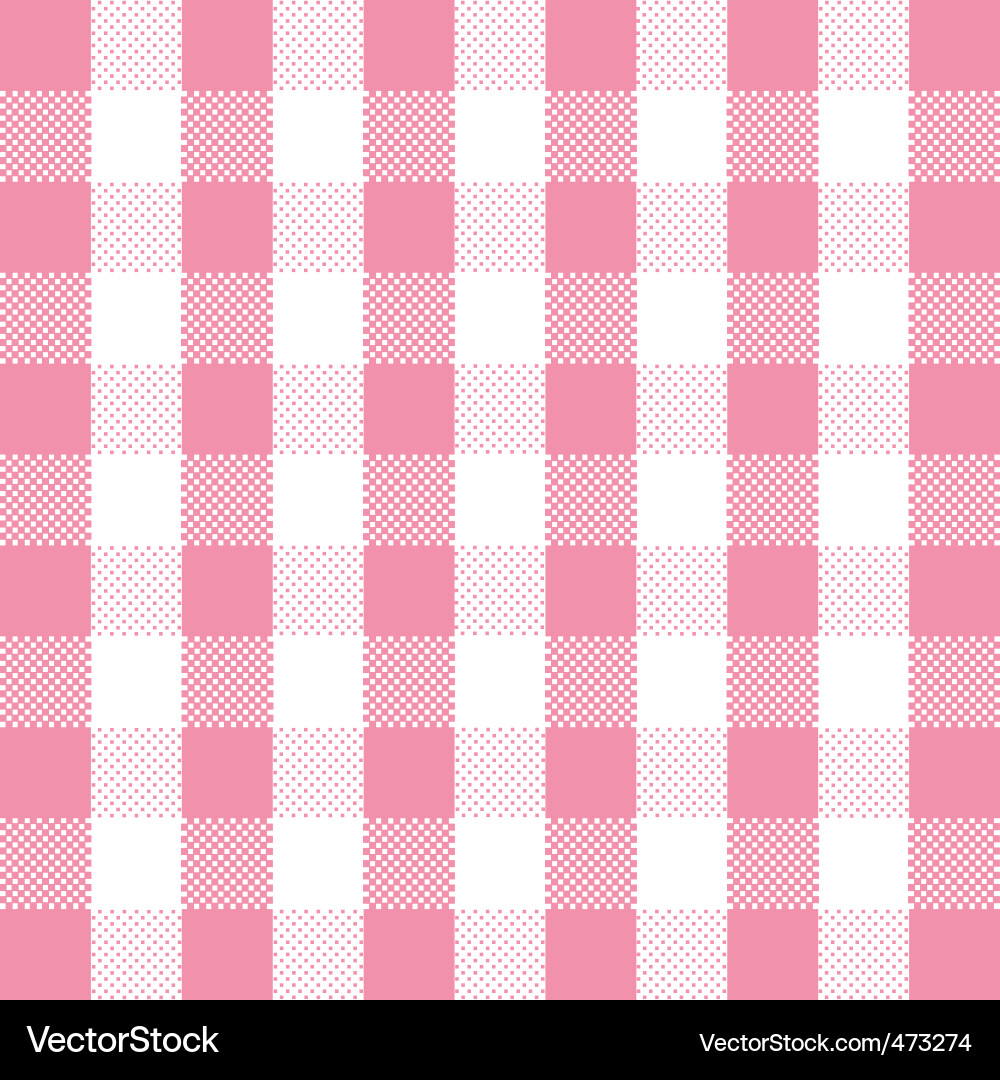 Checkered Tablecloth Pattern vector image
