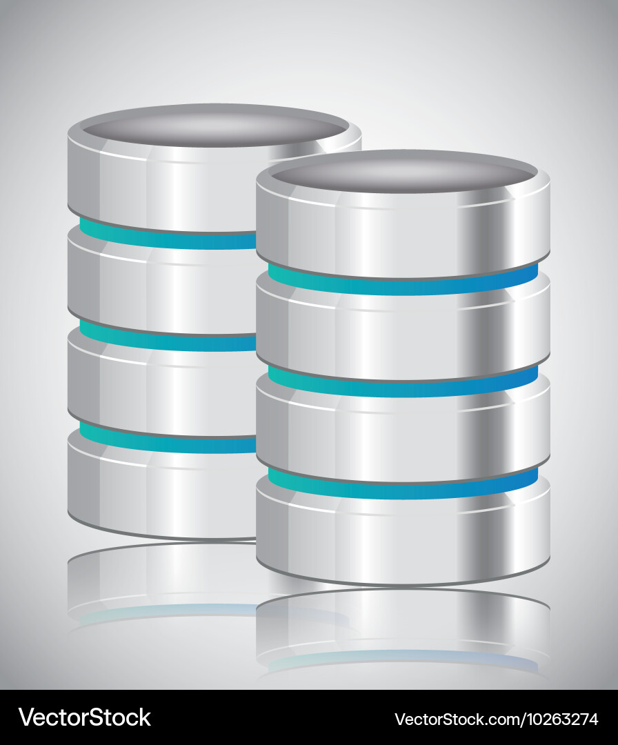Data center web hosting graphic Vector Image