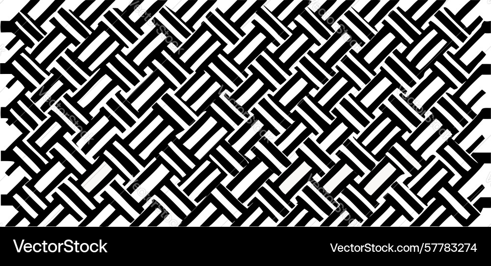 Dense geometric woven pattern a structured vector image