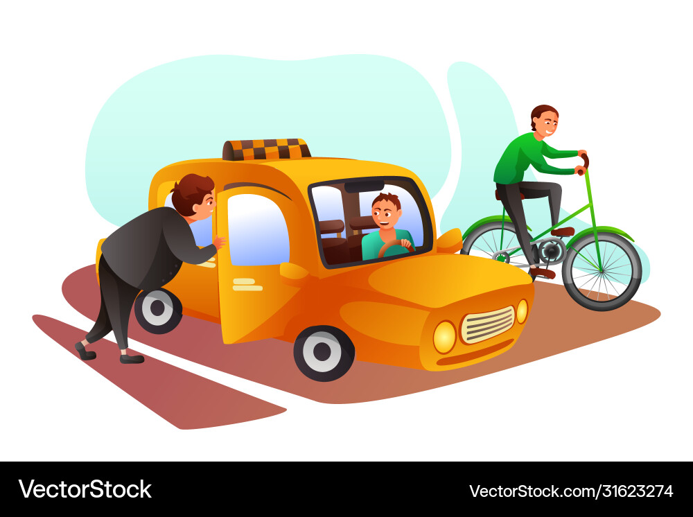 Dünne und fette Männer bevorzugen Transport Dünne und fette Männer bevorzugen Transport vektorbild