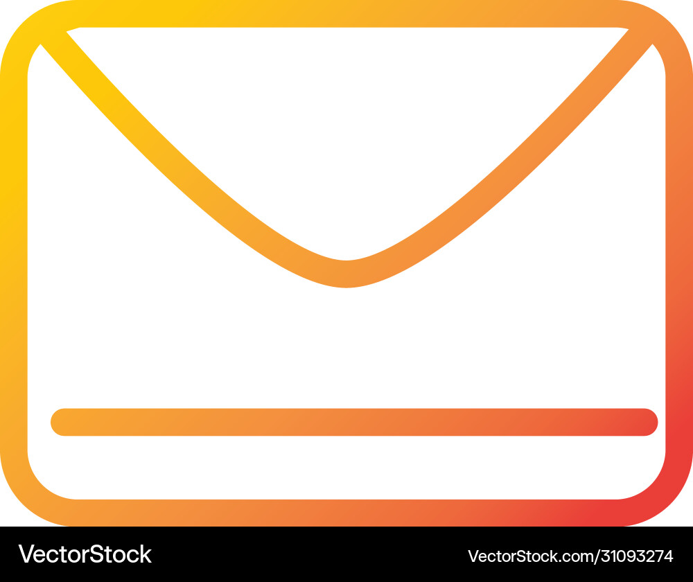 Email message internet web technology interface vector image