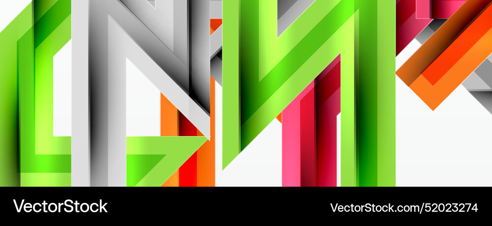 Line zig zag dynamic geometric abstract background Vector Image