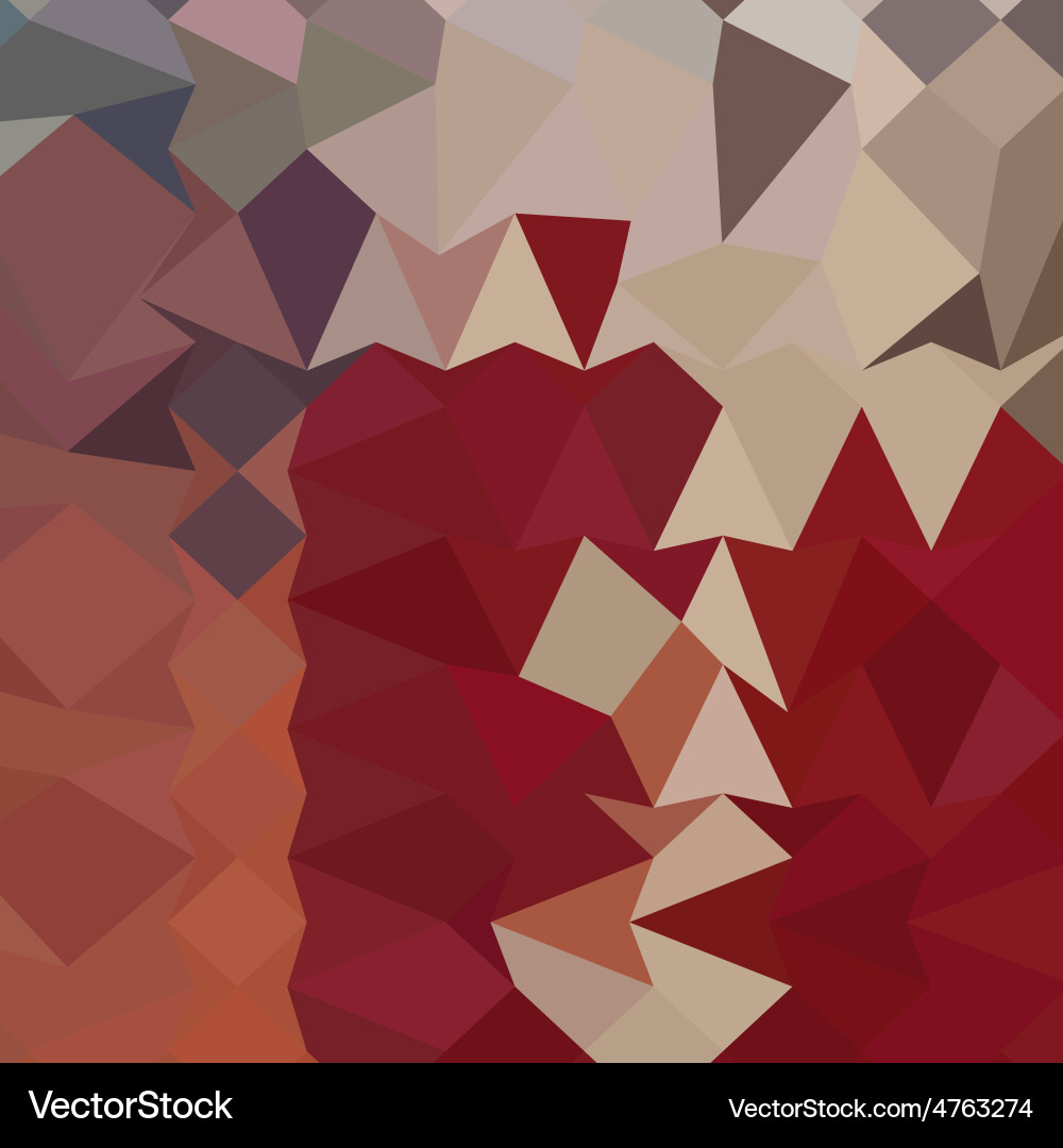 Ruby Polyhedron Abstract Background Vector Image