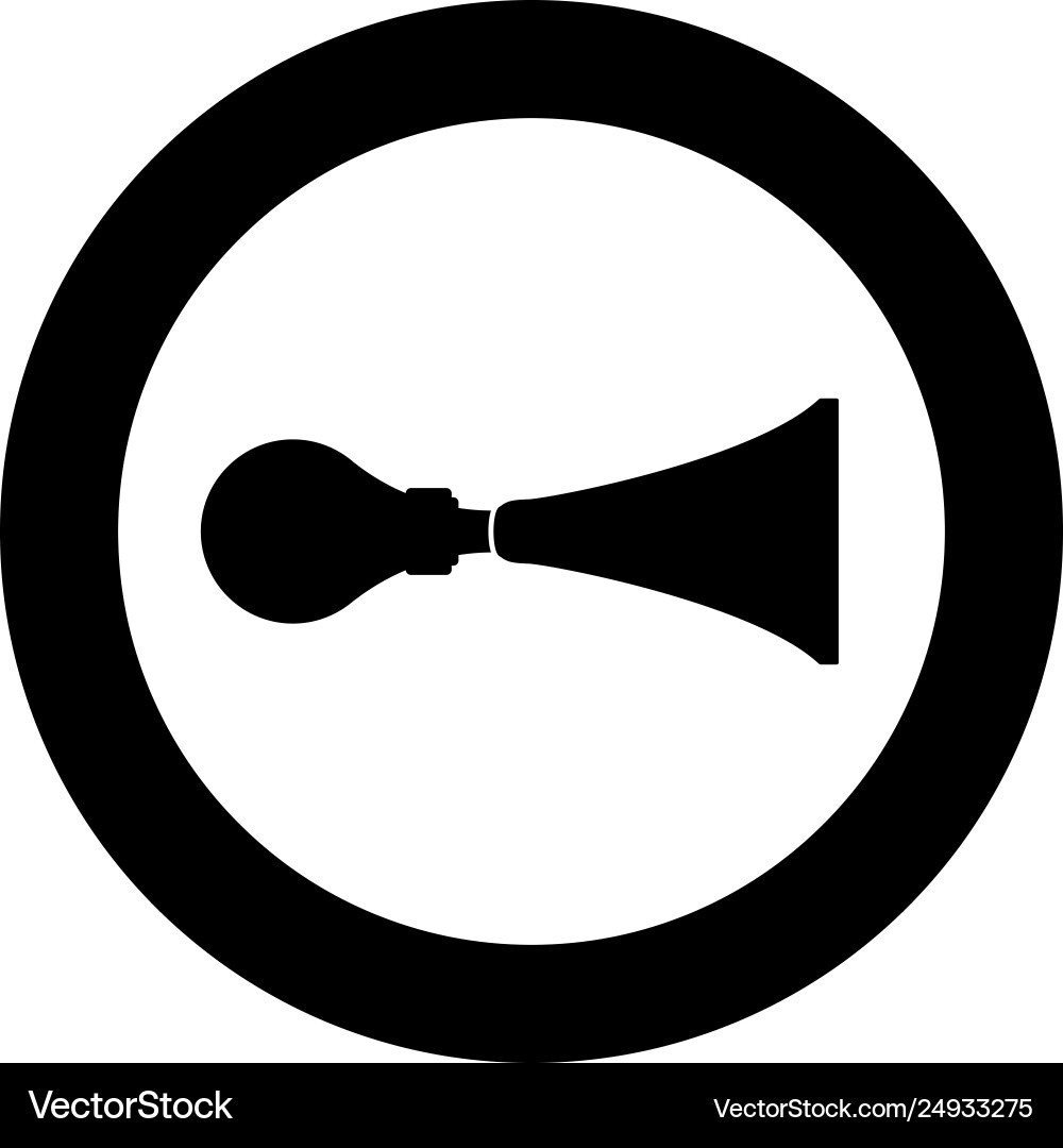 Auto Horn klaxon Vintage Stil Einzelrohr Luft Auto Horn klaxon Vintage Stil Einzelrohr Luft vektorbild