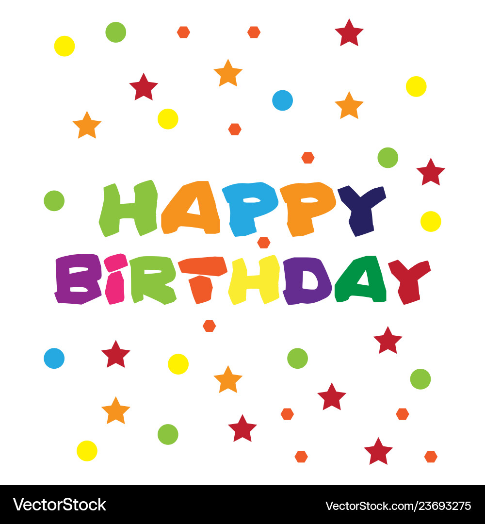 Happy birthday background Royalty Free Vector Image
