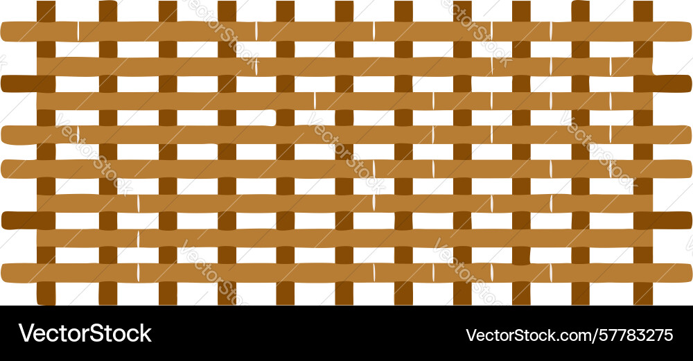 Simple woven wicker pattern a versatile natural Vector Image