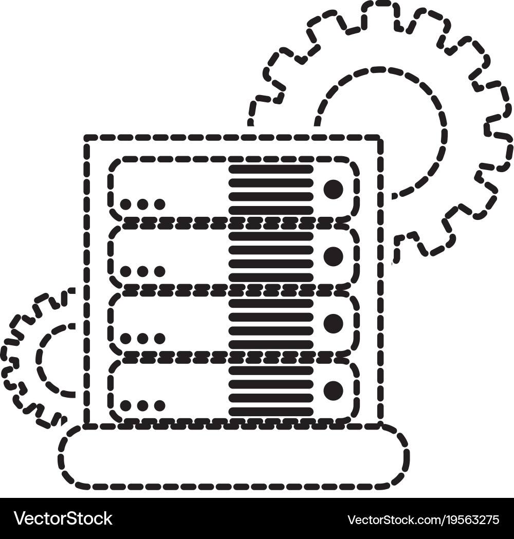 Web hosting design Vector Image