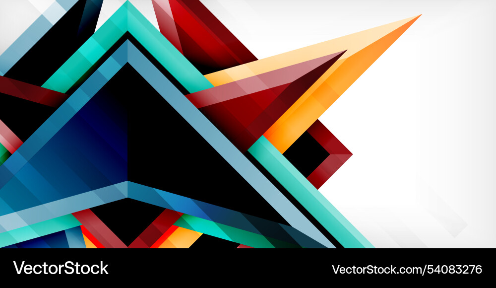 Abstract background color triangles and arrows Abstract background color triangles and arrows Vector Image