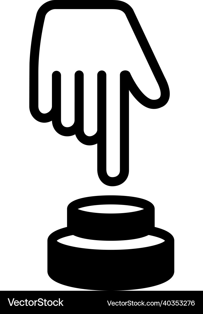 Button vector image