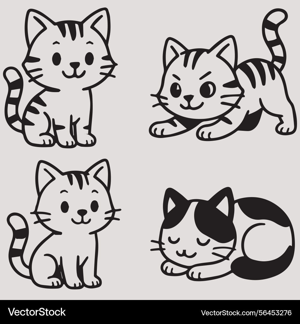 Captain catnip alphabet design Vector Image