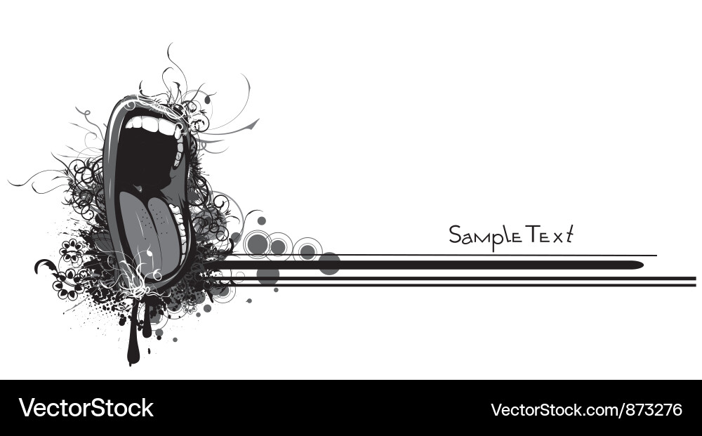 Dramatic Scream Poster vector image