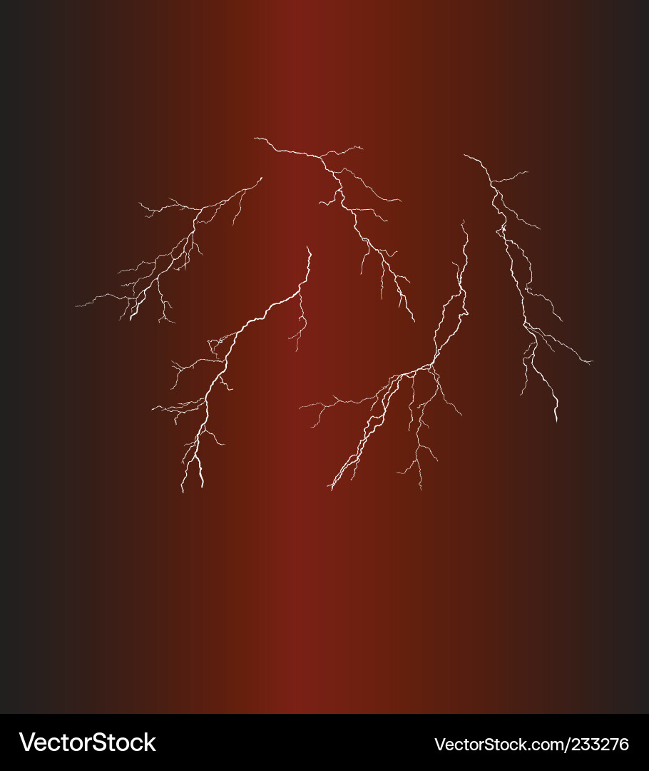 Dynamic Lightning Storm vector image