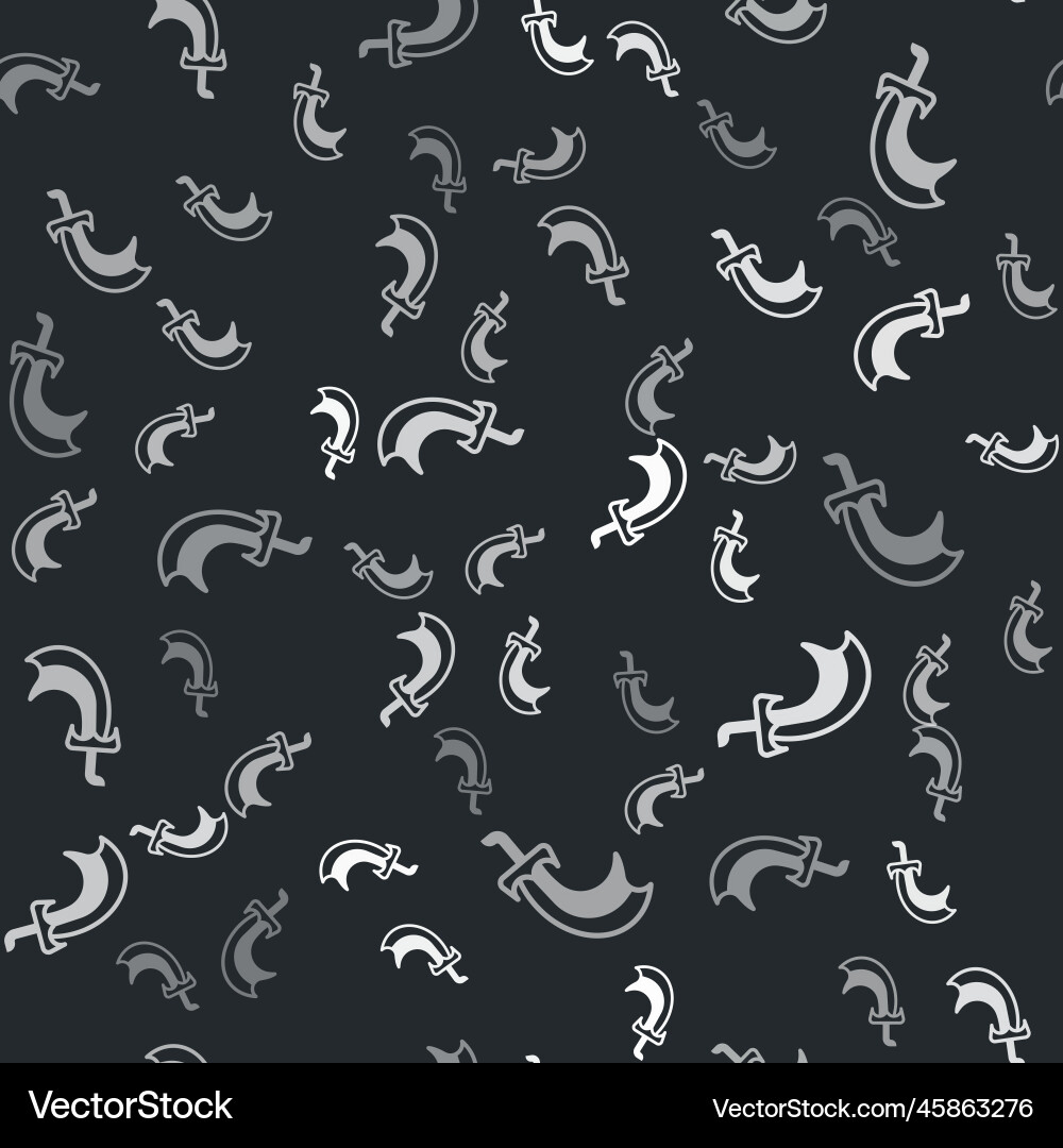 Grey sword for game icon isolated seamless pattern Grey sword for game icon isolated seamless pattern vector image