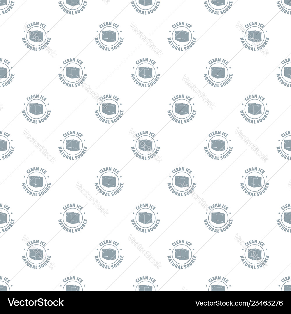 Ice cube pattern seamless Vector Image