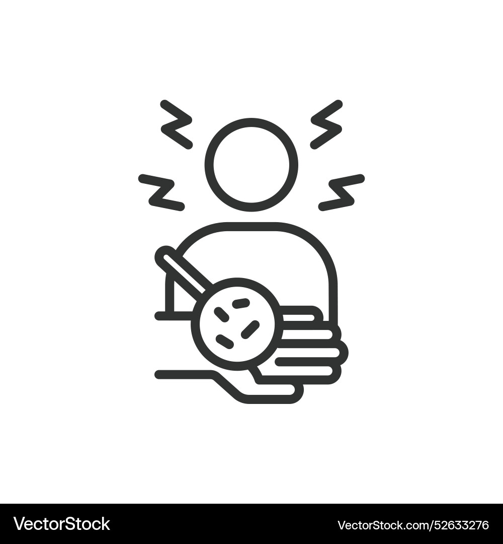 Ocd in line design obsessive-compulsive Ocd in line design obsessive-compulsive vector image